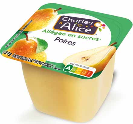 compote poire 120*100g allégée  