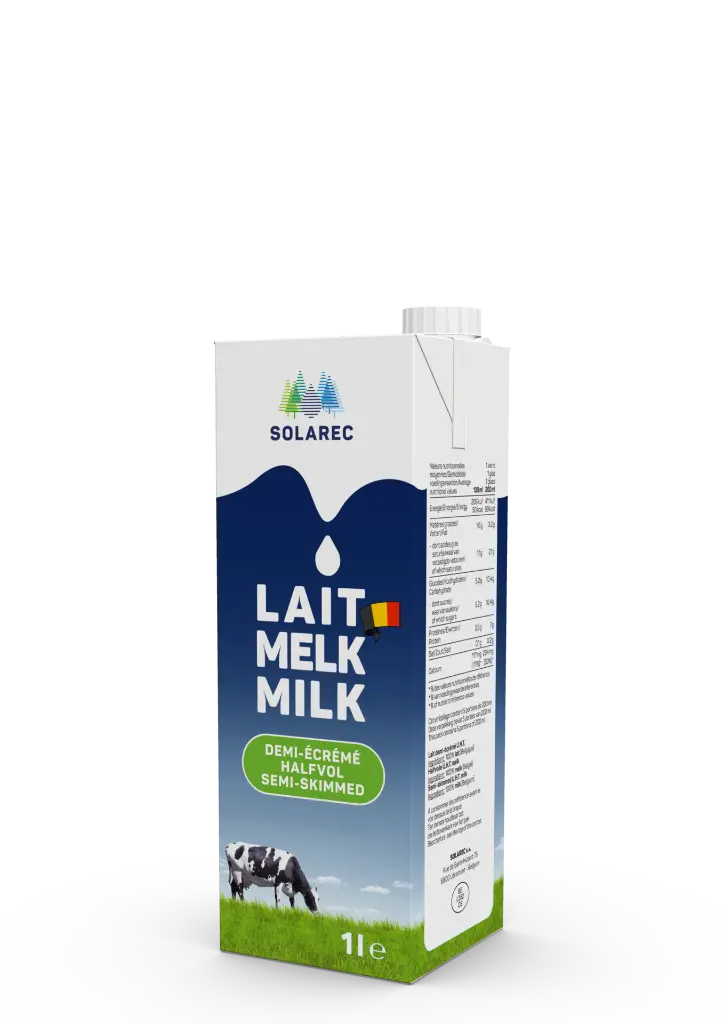 Lait UHT demi-écrémé 12*1l.