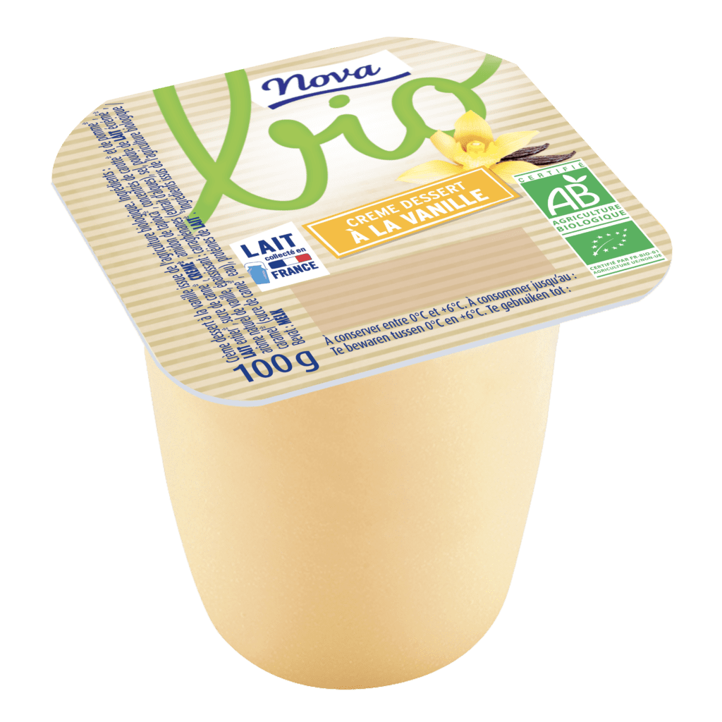 Nova Crème Dessert Bio Vanille 4x100g  