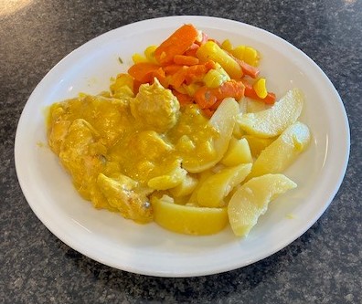 Dinde curry pommes SS